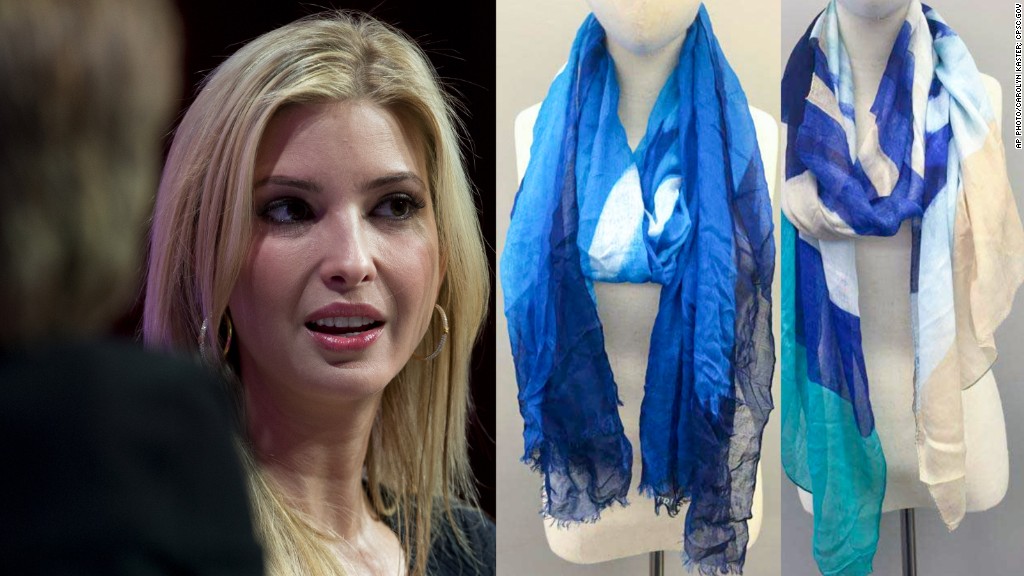 Ivanka Trump scarves made in China recalled
