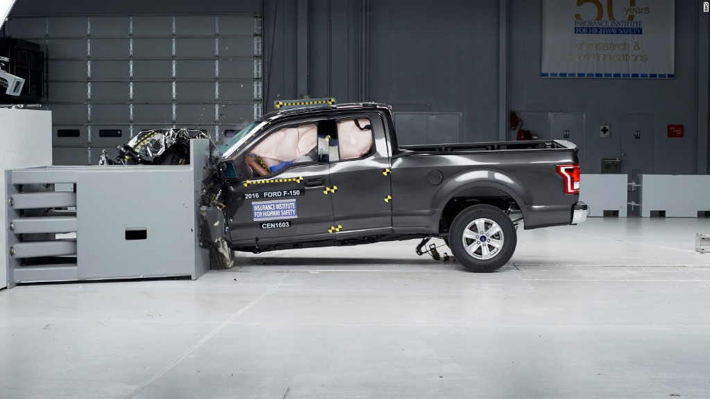 Which pickups performed best in IIHS crash tests?