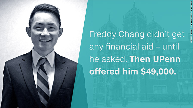 financial aid freddy chang