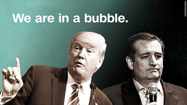 trump cruz bubble