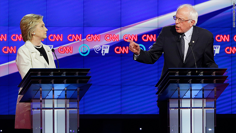 hillary clinton bernie sanders CNN debate brooklyn