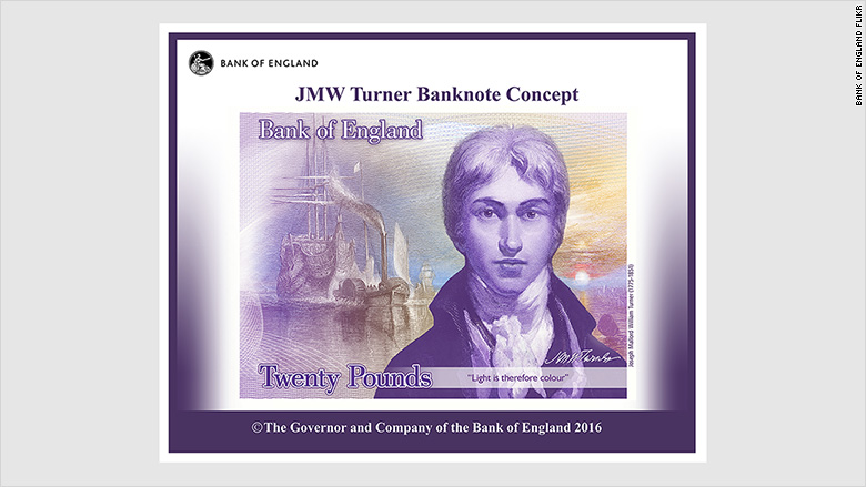 uk banknote jmw turner