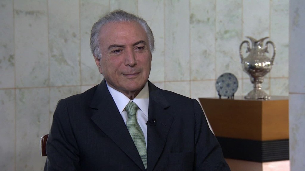 CNN Exclusive: Brazilian VP Michel Temer speaks out