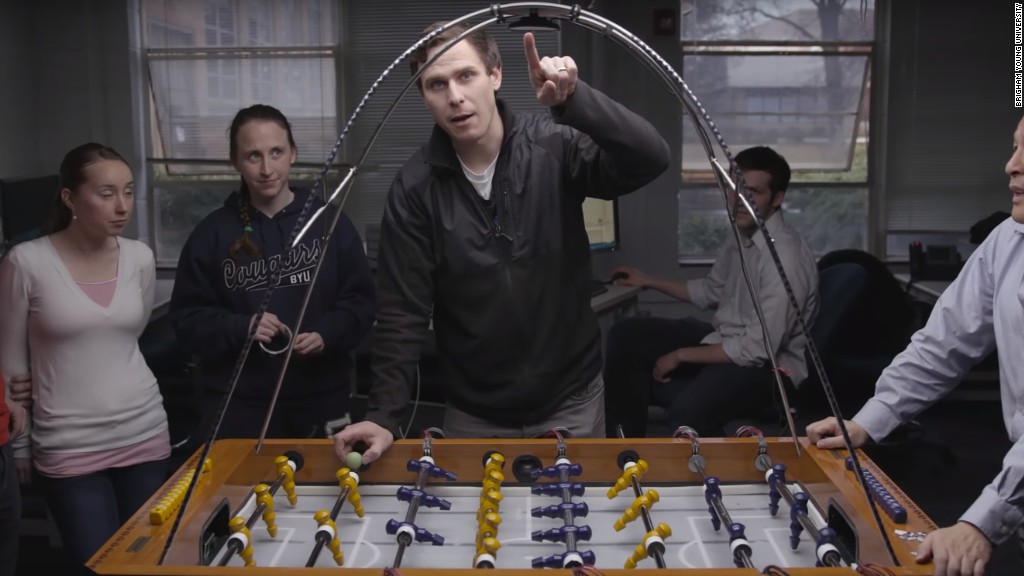 Humans. vs. robots: Who wins at foosball?