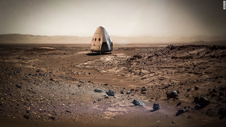red dragon mars spacex