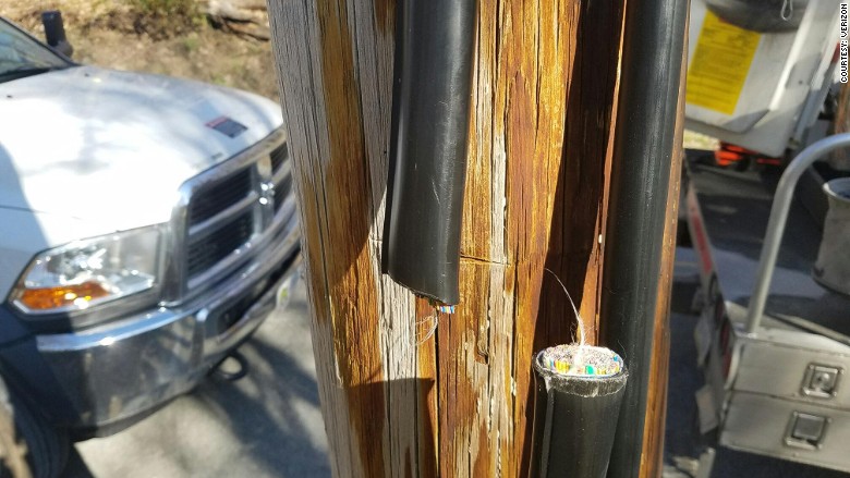 Verizon sabotage cable strike