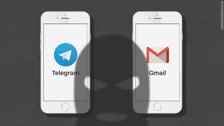 terrorists telegram gmail