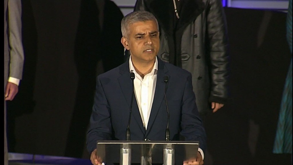 Sadiq Khan makes history in London's mayoral race