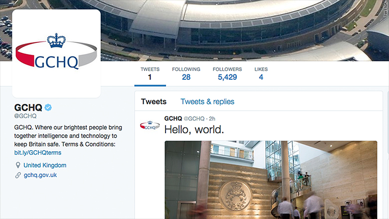 gchq joins twitter