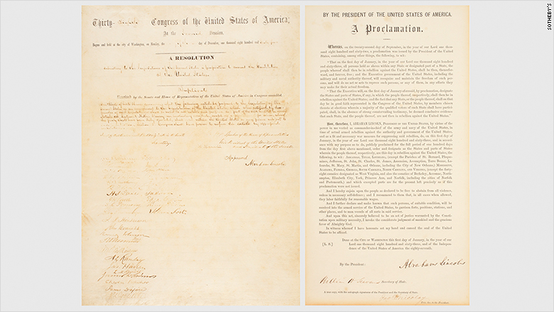 13th amendment proclamation split
