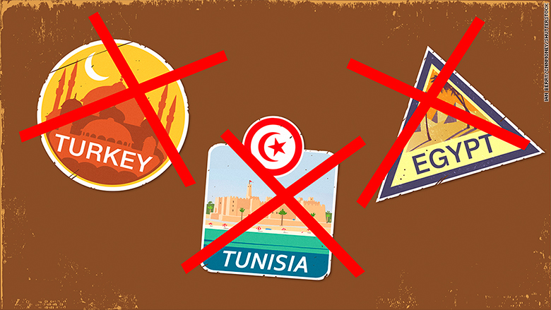 Egypt Tunisia Turkey Too Scary For Tourists