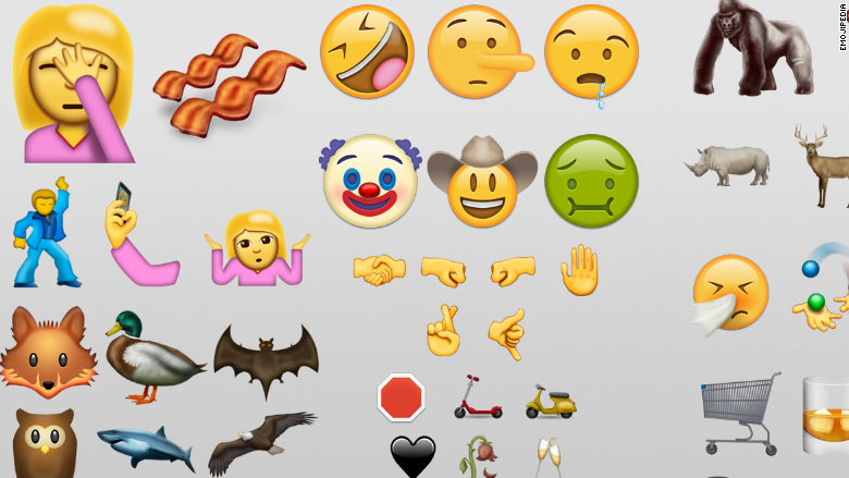 new emoji 2016
