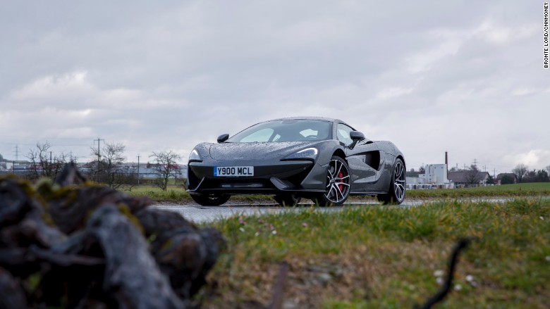 mclaren 570s front with foreground