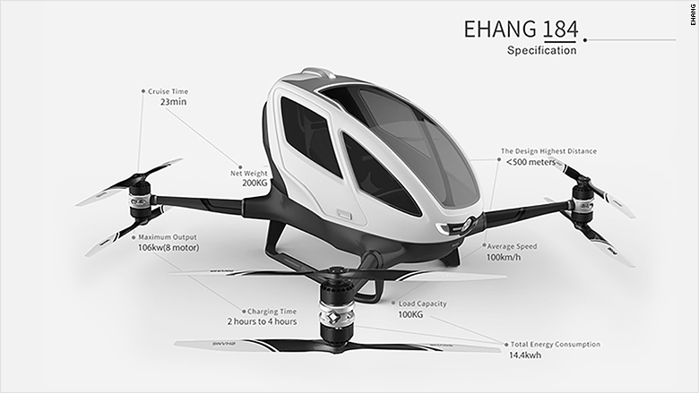 ehang 184 specs