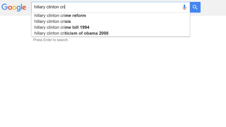 google hillary clinton 