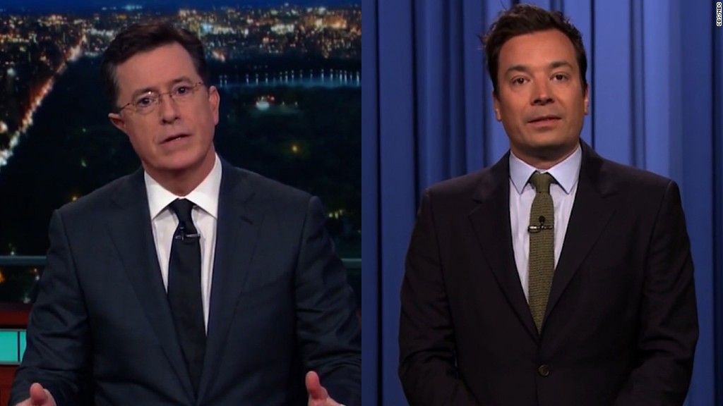 Colbert and Fallon get emotional about Orlando tragedy