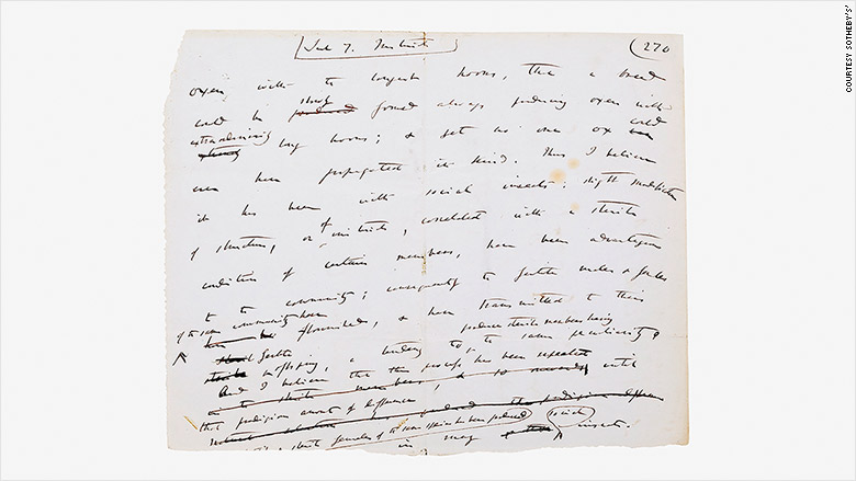 Darwin manuscript of On the Origin of Species