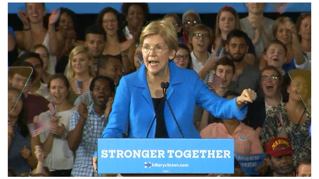 Elizabeth Warren stumps for Hillary, slams Donald Trump