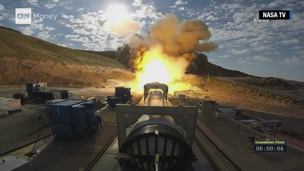 NASA tests the rocket booster that will go to Mars