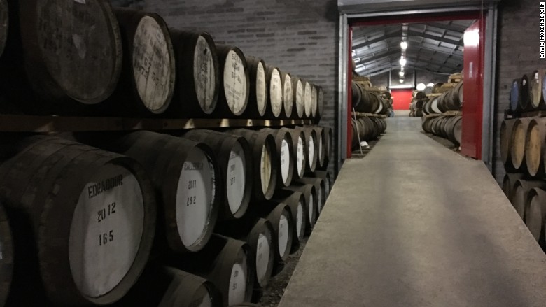 brexit whisky cellar barrels