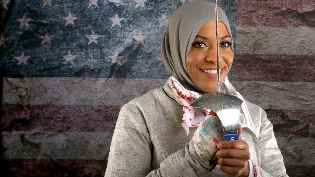 First U S Olympic Muslim Athlete To Wear A Hijab Video Business News