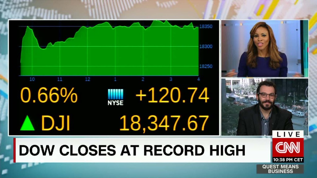 Dow and S&P 500 close at record highs