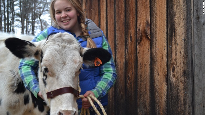 kayla and cow