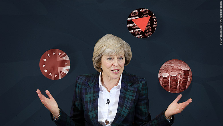 uk pm theresa may juggles