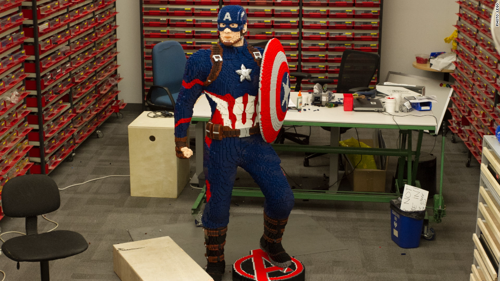 How LEGO built a life-size Captain America for Comic Con