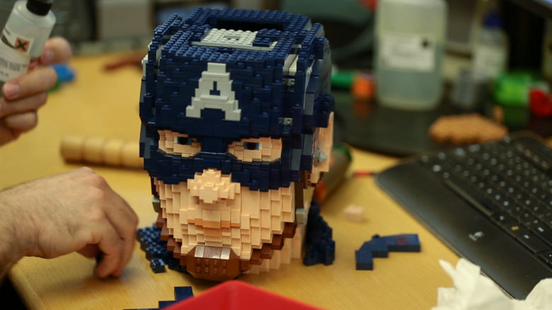 marvel lego captain america and mr fantastic