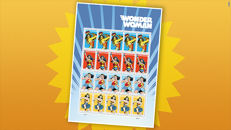 wonder woman stamps