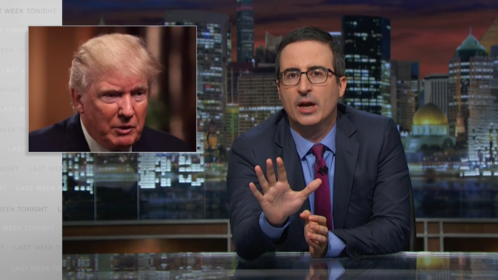 John Oliver slams Trump's 'sacrifices'