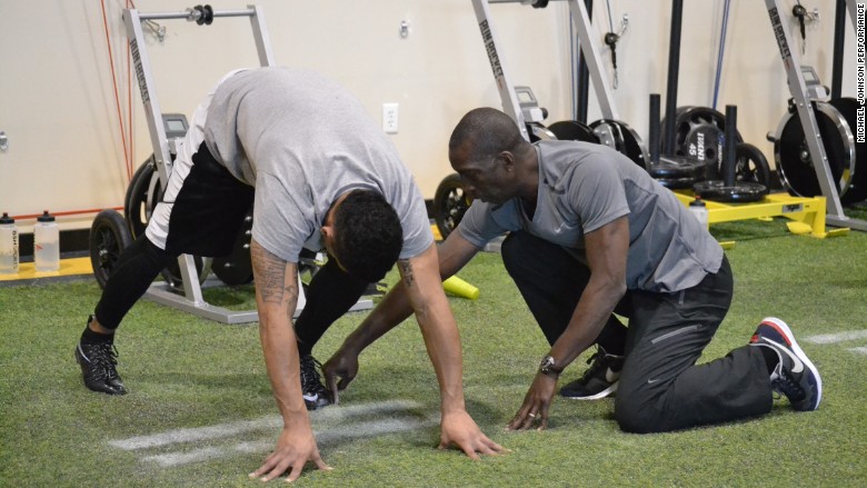 michael johnson training athlete