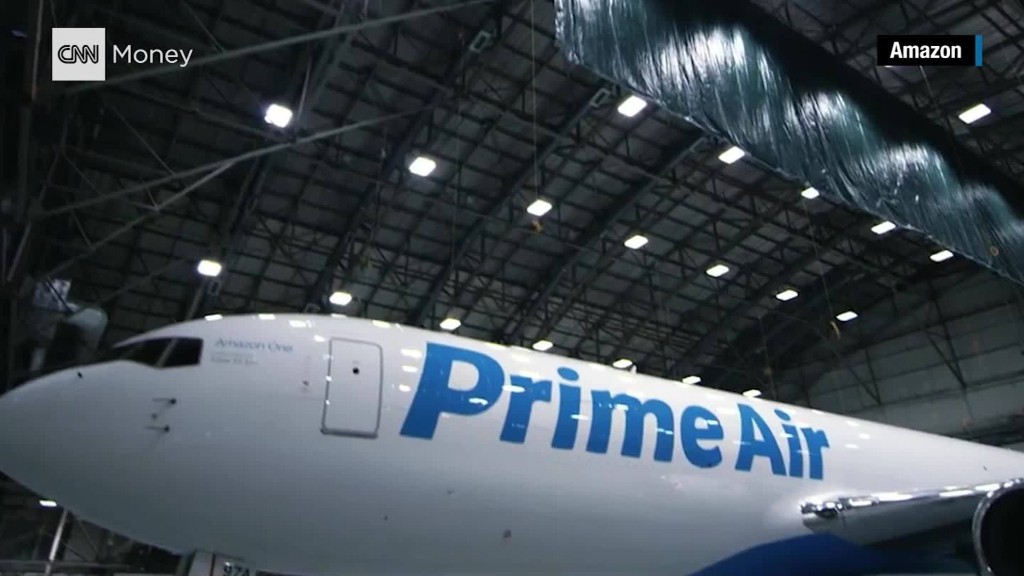 Amazon unveils Prime Air plane