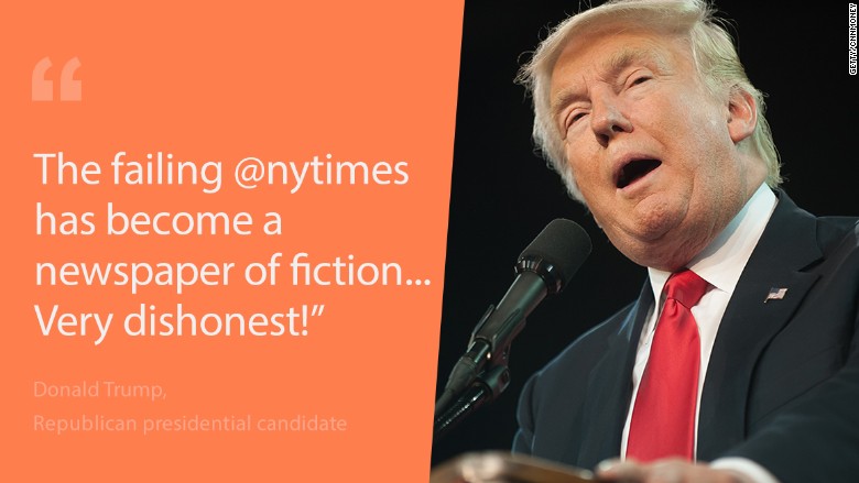 Donald Trump Blasts Ny Times After Story About Sputtering Campaign