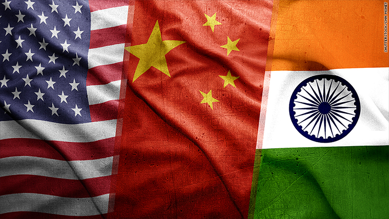 us china india flags