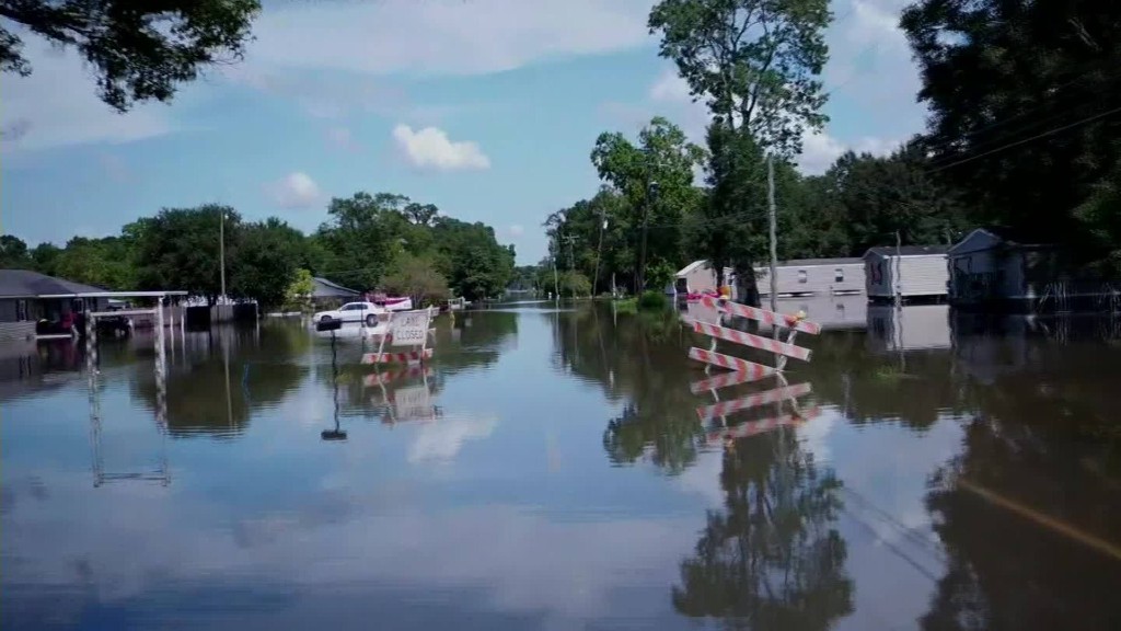 Drone cam shows devastation in Louisiana