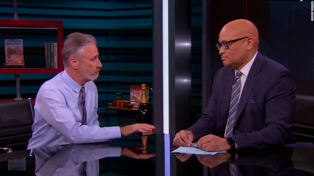 Jon Stewart shows up on the last 'Nightly'