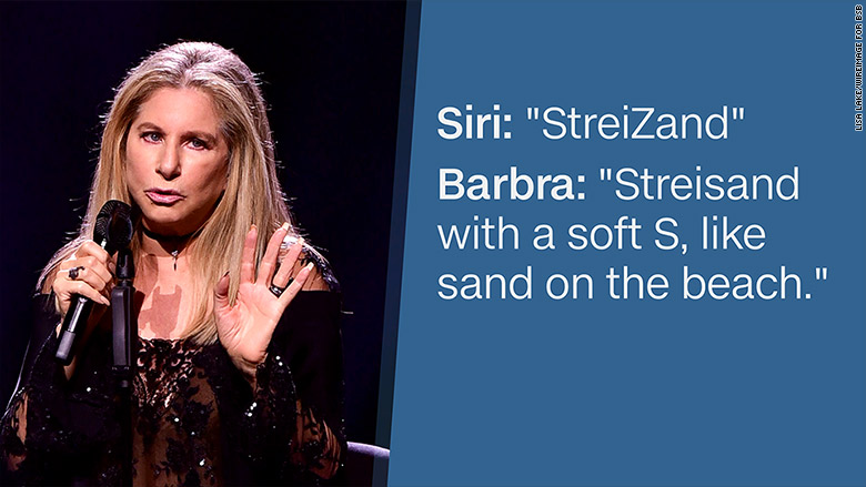 barbra streisand siri