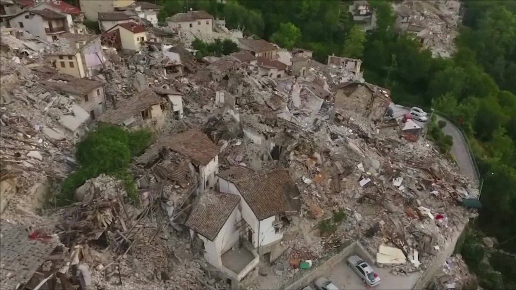 Towns destroyed in Italy's earthquake