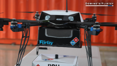 See Domino's inaugural pizza drone delivery test