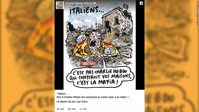 charlie hebdo earthquake