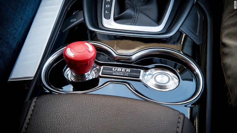 uber self-driving red button