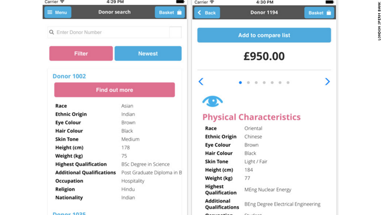 london sperm bank app