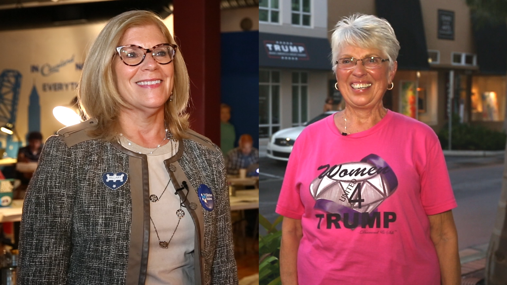Head to head: Women for Trump and Clinton make their case.