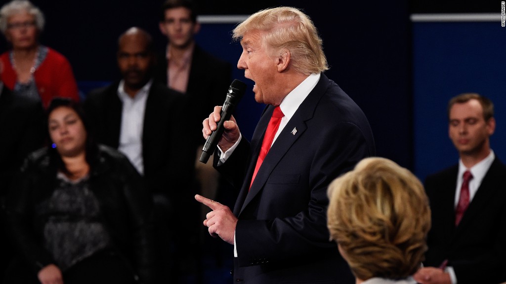 Trump vs. the moderators at the town hall debate