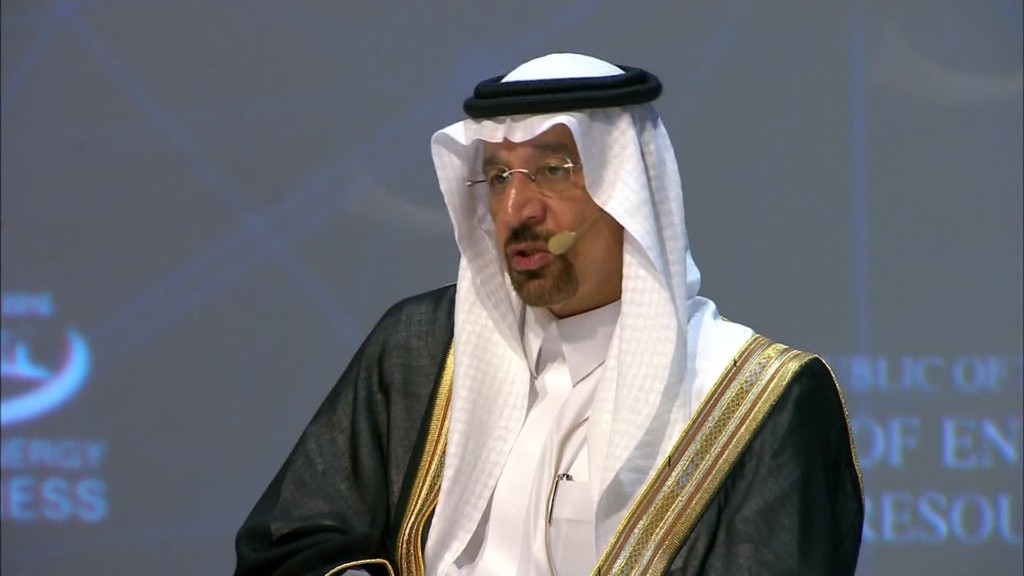 Saudi oil minister: Oil supply cut on track