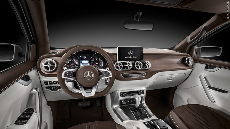 mercedes benz pickup interior