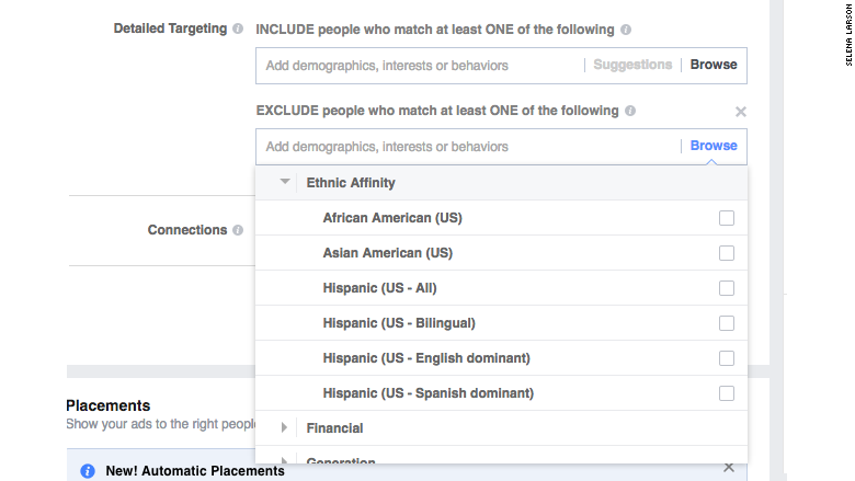 facebook ethnic affinity ad