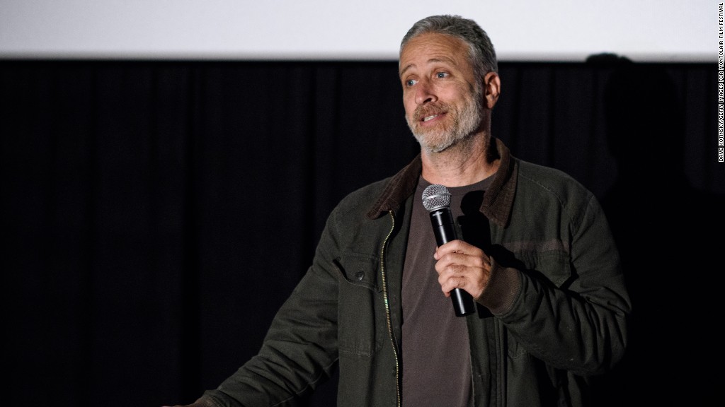 Jon Stewart: 'Nobody asked Donald Trump what makes America great'